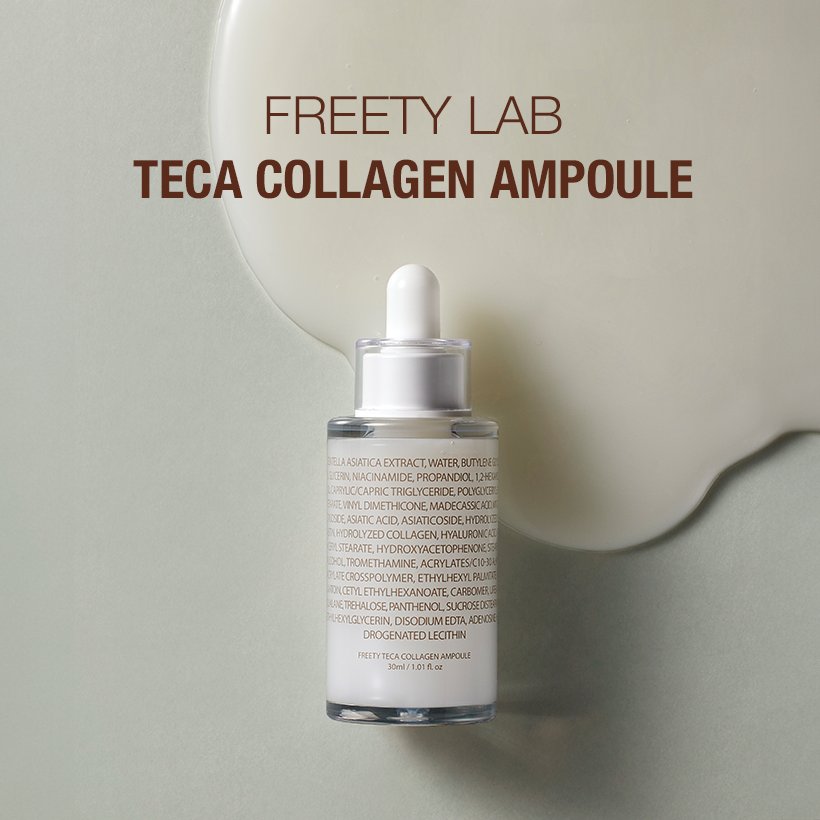Freety Lab Teca Collagen Ampoule 30 ml – Deep Repair & Firming Serum with Centella & Nano Collagen