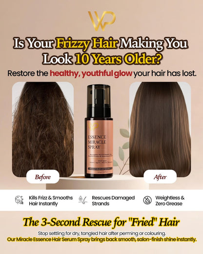 Express Bundle Pack -  2 x Hair Serum Spray for Dry & Frizzy Hair | WP Miracle Essence | Instant Repair, Shine & Heat Protection (120 ml)