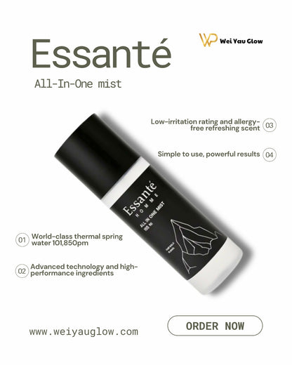 Complete Men SkinCare in JUST 1 SPRAY, Essanté ; All-In-One Mist: toner + serum + moisturizer. Smart skincare for modern men
