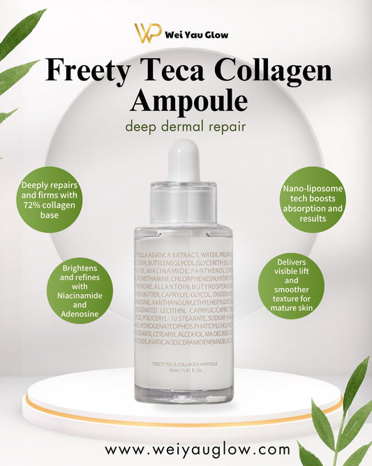 Freety Lab Teca Collagen Ampoule 30 ml – Deep Repair & Firming Serum with Centella & Nano Collagen