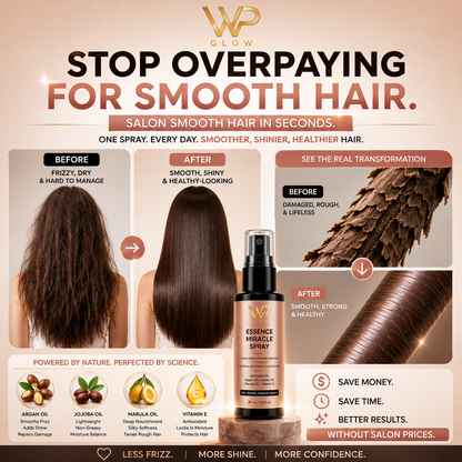 Hair Serum Spray for Dry & Frizzy Hair | WP Miracle Essence | Instant Repair, Shine & Heat Protection (120 ml)