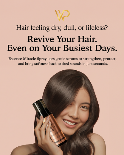 Hair Serum Spray for Dry & Frizzy Hair | WP Miracle Essence | Instant Repair, Shine & Heat Protection (120 ml)