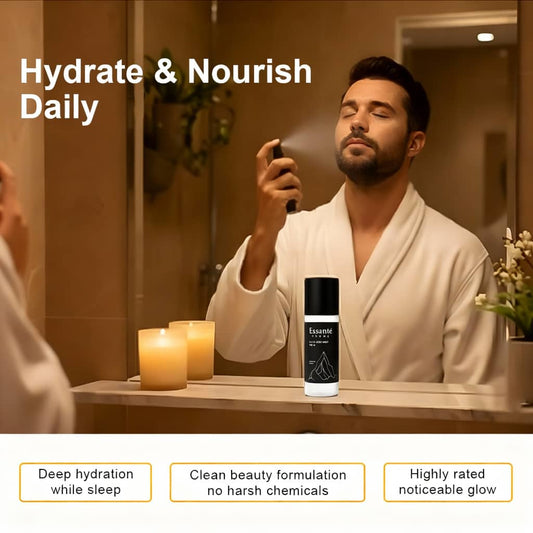 Men Face Moisturizer Spray | Essanté Homme All-in-One Mist | Toner + Serum + Moisturizer | Hydrating & Refreshing for Men 155ml